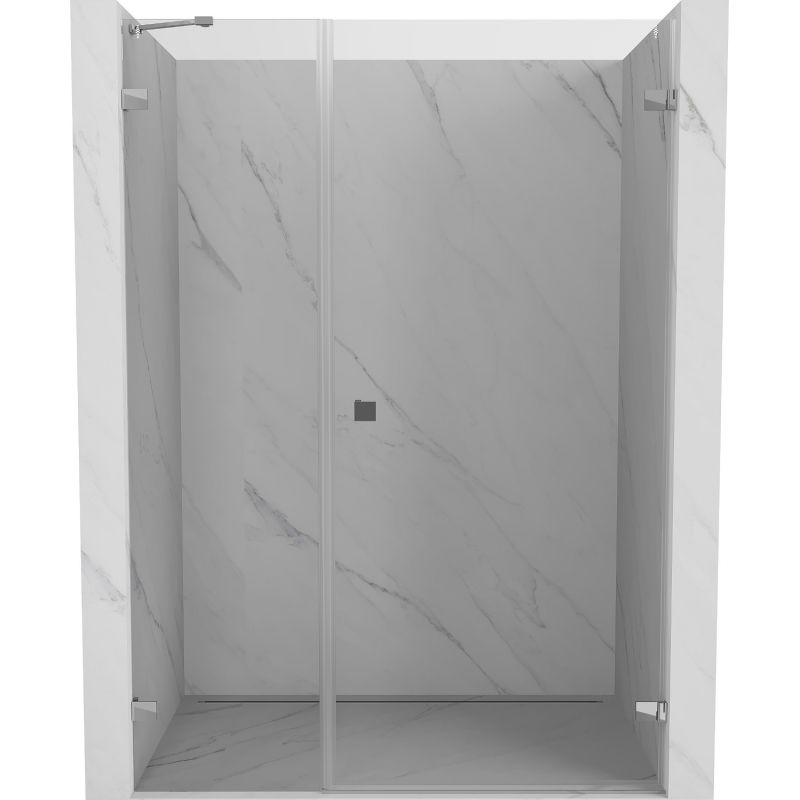 Mexen Lunar-B pravé sprchové dvere otváravé 130 cm, transparentné, chróm - 832S-130-050-01-00-P