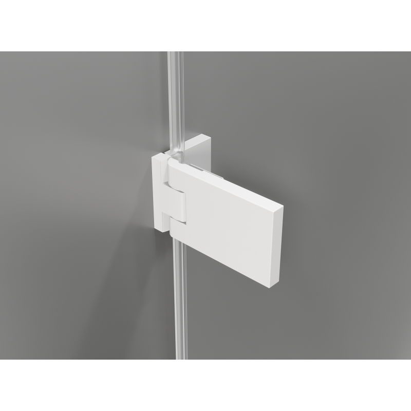 Mexen Lunar-F L skladacie sprchové dvere ľavé 120 cm, transparentné, biele - 836SL-120-050-20-00-L