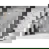 Mexen Lunar-F L skladacie sprchové dvere ľavé 135 cm, transparentné, biele - 836SL-135-050-20-00-L