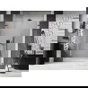 Mexen Lunar-B L sprchové dvere otváravé ľavé 135 cm, priehľadné, gun metal - 832SL-135-050-95-00-L