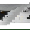 Mexen Flat obdĺžniková sprchová vanička slim 140 x 80 cm, čierna, syfon zlatá - 40708014G
