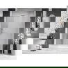 Mexen Lunar-B sprchové dvere výkyvné pravé 110 cm, transparentné, biele - 832S-110-050-20-00-P