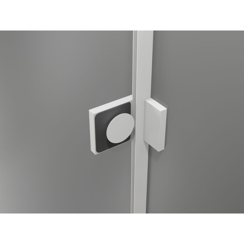 Mexen Lunar-B sprchové dvere výklopné pravé 110 cm, transparentné, biele - 832S-110-050-20-00-P