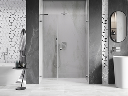 Mexen Lunar-B L sprchové dvere výklopné pravé 145 cm, transparentné, chróm - 832SL-145-050-01-00-P