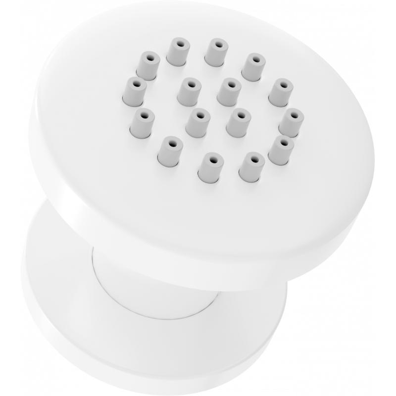 Mexen bočná sprchová hlavica na povrchu, biela - 79361-20