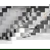 Mexen Lunar-B L sprchové dvere výkyvné pravé 140 cm, transparentné, biele - 832SL-140-050-20-00-P