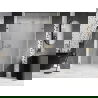 Mexen Lunar-B sprchové dvere výklopné pravé 125 cm, priehľadné, zlaté - 832S-125-050-50-00-P