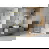 Mexen Rio sprchový kout půlkruhový 80 x 80 cm, transparentní, zlatý + sprchový set Flat, bílý - 863-080-080-50-00-4110G