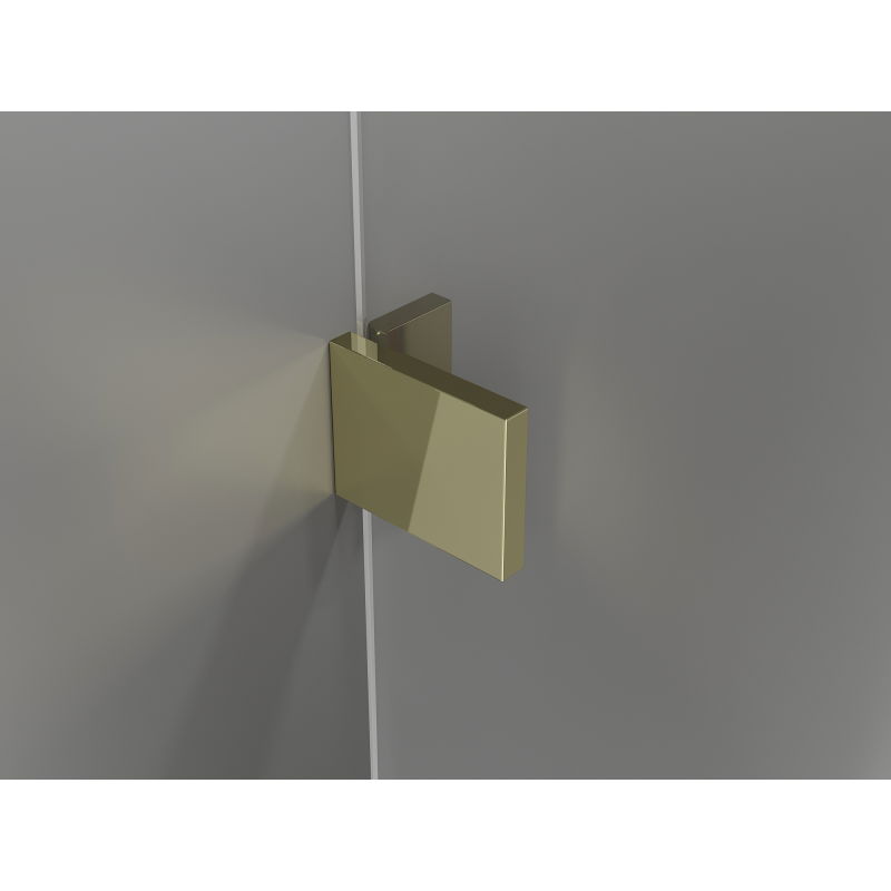 Mexen Lunar-B sprchové dvere pravé 140 cm, priehľadné, zlaté - 832S-140-050-50-00-P