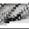 Mexen Lunar-F L skladacie sprchové dvere ľavé 150 cm, transparentné, gun gray brúsené - 836SL-150-050-66-00-L