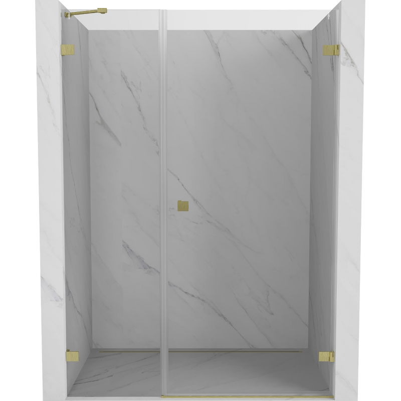 Mexen Lunar-B sprchové dvere pravé otváracie 110 cm, transparentné, zlaté brúsené - 832S-110-050-55-00-P