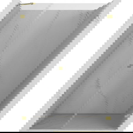 Mexen Lunar-B sprchové dvere otočné pravé 115 cm, transparentné, zlaté kartáčované - 832S-115-050-55-00-P