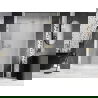 Mexen Lunar-B sprchové dvere výklopné pravé 140 cm, transparentné, zlaté brúsené - 832S-140-050-55-00-P