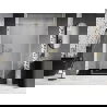Mexen Lunar-B L sprchové dvere výkyvné pravé 145 cm, transparentné, zlaté leštené - 832SL-145-050-55-00-P