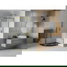 Mexen Rio sprchový kout půlkruhový 80 x 80 cm, transparentní, zlatý + vanička Flat, černá - 863-080-080-50-00-4170G