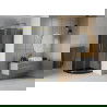Mexen Rio sprchovací kabina polokruhová 90 x 90 cm, grafitová, zlatá + brodník Flat, černý - 863-090-090-50-40-4170G
