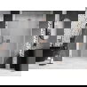 Mexen Lunar-B L sprchové dvere otváracie pravé 135 cm, transparentné, brúsená meď - 832SL-135-050-65-00-P