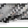 Mexen Lunar-B L sprchové dvere pravé 140 cm, transparentné, brúsená meď - 832SL-140-050-65-00-P