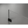 Mexen Lunar-B L otočné sprchové dvere pravé 110 cm, priehľadné, čierne - 832SL-110-050-70-00-P