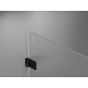 Mexen Lunar-B L otočné sprchové dvere pravé 110 cm, priehľadné, čierne - 832SL-110-050-70-00-P
