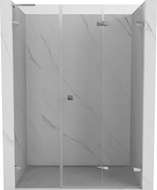 Mexen Lunar-F L skladacie sprchové dvere pravé 110 cm, transparentné, chróm - 836SL-110-050-01-00-P