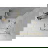 Mexen Rio štvorcová sprchová kabína 70 x 70 cm, inovať, zlatá + závesný bidet Flat, biela- 860-070-070-50-30-4010G
