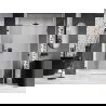 Mexen Lunar-B L sprchové dvere výklopné pravé 120 cm, transparentné, čierne - 832SL-120-050-70-00-P