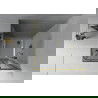 Mexen Rio štvorcová sprchová kabína 70 x 70 cm, grafitová čierna, zlatá + závesný bidet Flat, biela- 860-070-070-50-40-4010G