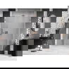 Mexen Lunar-B sprchové dvere otváracie pravé 140 cm, transparentné, brúsená meď - 832S-140-050-65-00-P