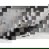 Mexen Lunar-B sprchové dvere otváracie pravé 140 cm, transparentné, brúsená meď - 832S-140-050-65-00-P