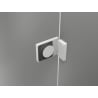 Mexen Lunar-F L skladacie sprchové dvere pravé 110 cm, transparentné, biele - 836SL-110-050-20-00-P