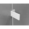 Mexen Lunar-F L skladacie sprchové dvere pravé 120 cm, transparentné, biele - 836SL-120-050-20-00-P
