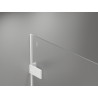 Mexen Lunar-F L skladacie pravé sprchové dvere 135 cm, priehľadné, biele - 836SL-135-050-20-00-P
