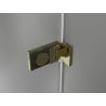 Mexen Lunar-F L skladacie sprchové dvere pravé 140 cm, transparentné, zlaté - 836SL-140-050-50-00-P