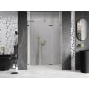 Mexen Lunar-F L skladacie sprchové dvere pravé 140 cm, transparentné, zlaté - 836SL-140-050-50-00-P