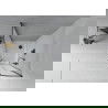 Mexen Rio sprchový kout půlkruhový 80 x 80 cm, mléčný, černý + sprchový kout Flat, bílý - 863-080-080-70-30-4110B