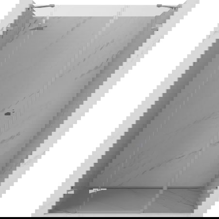 Mexen Lunar sprchové dvere výkyvné ľavé 130 cm, transparentné, chróm - 834S-130-050-01-00-L