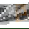 Mexen Rio sprchový kout půlkruhový 80 x 80 cm, grafit, černá + vanička Flat, bílá - 863-080-080-70-40-4110B