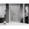 Mexen Lunar-F L skladacie sprchové dvere pravé 115 cm, transparentné, zlaté brúsené - 836SL-115-050-55-00-P