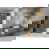 Mexen Rio sprchový kout půlkruhový 90 x 90 cm, grafit, černá + vanička Flat, bílá - 863-090-090-70-40-4110B