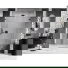 Mexen Lunar-B sprchové dvere otočné pravé 130 cm, transparentné, čierne - 832S-130-050-70-00-P