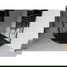 Mexen Rio sprchový kout půlkruhový 90 x 90 cm, pruhy, černý + sprchový kanal Black, černý - 863-090-090-70-20-4170B
