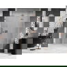 Mexen Lunar-F L skladacie sprchové dvere pravé 120 cm, transparentné, brúsená meď - 836SL-120-050-65-00-P