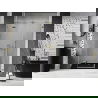 Mexen Lunar sprchové dvere ľavé 140 cm, priehľadné, zlaté - 834S-140-050-50-00-L