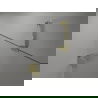 Mexen Lunar sprchové dvere ľavé 140 cm, priehľadné, zlaté - 834S-140-050-50-00-L