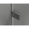 Mexen Lunar-F L skladacie pravé sprchové dvere 135 cm, transparentné, brúsené gun gray - 836SL-135-050-66-00-P