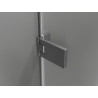 Mexen Lunar-F L skladacie sprchové dvere pravé 135 cm, transparentné, gun gray kartáčovaný - 836SL-135-050-66-00-P