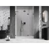 Mexen Lunar-F L skladacie pravé sprchové dvere 135 cm, transparentné, brúsené gun gray - 836SL-135-050-66-00-P