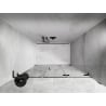 Mexen Lunar-F L skladacie pravé sprchové dvere 135 cm, transparentné, brúsené gun gray - 836SL-135-050-66-00-P