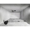 Mexen Lunar-F L skladacie sprchové dvere pravé 135 cm, transparentné, gun gray kartáčovaný - 836SL-135-050-66-00-P